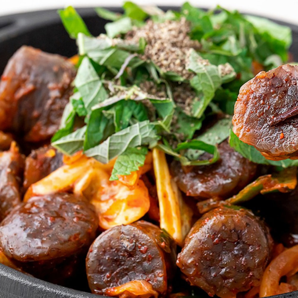프레시지 매콤 깻잎 순대볶음, 627g, 1팩 CP